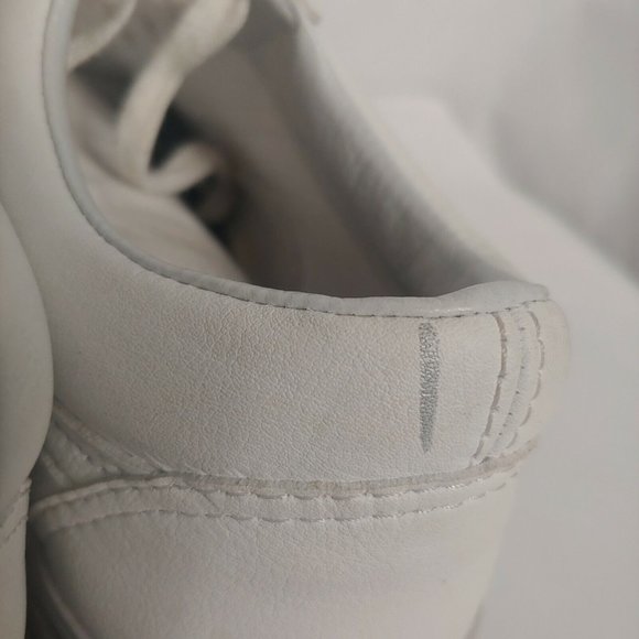 Vans Off The Wall Men's 8 Women's 9.5 Skate Shoes White Leather Sneakers EUC - Picture 8 of 12